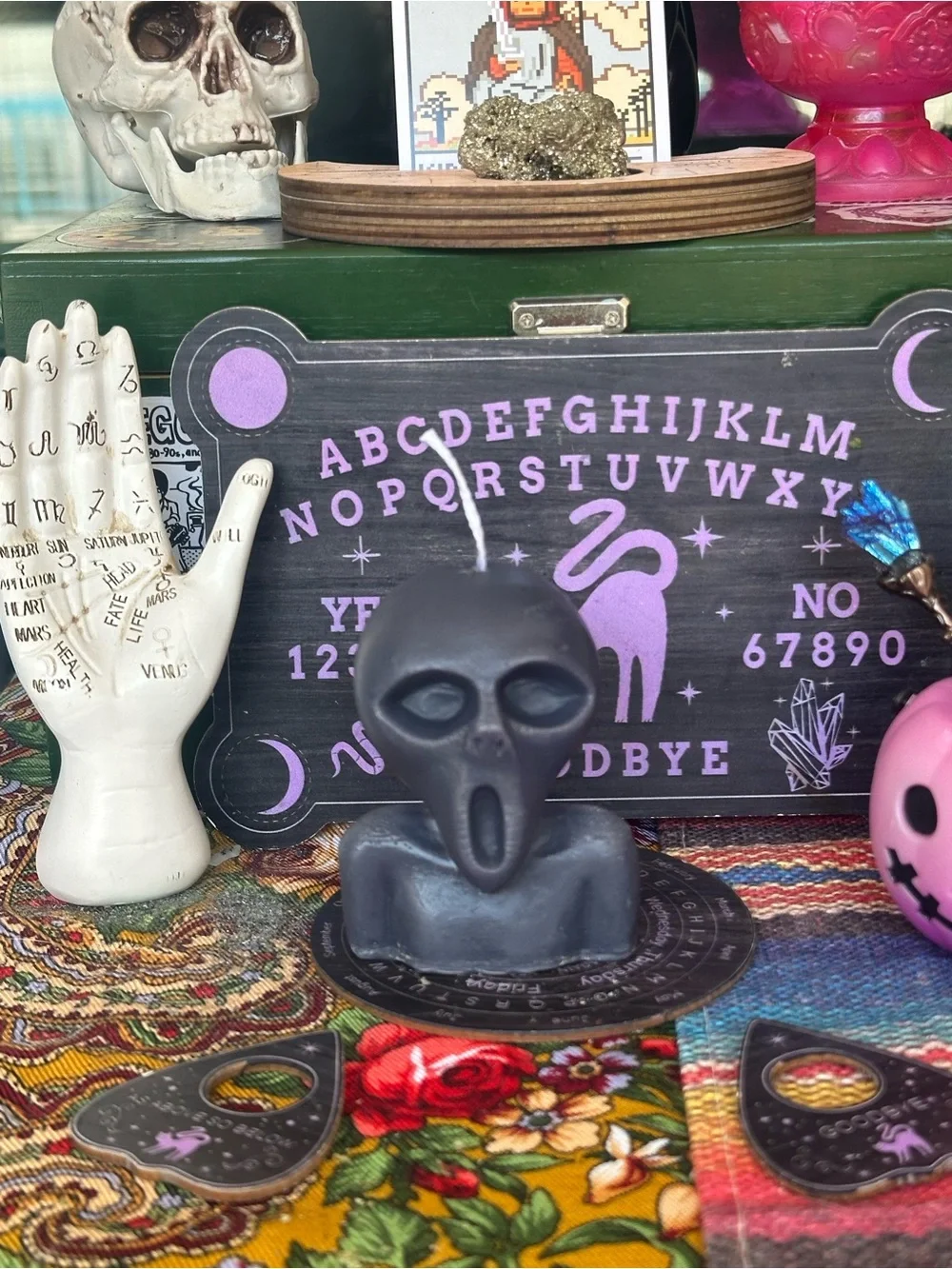 The Visitor Candle | Cryptid & UFO Gothic Decor